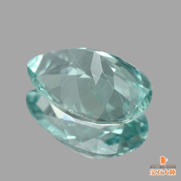 天然カイヤナイト 1.57ct 【涼やかなグリーンブルー】 ペアシェイプ
