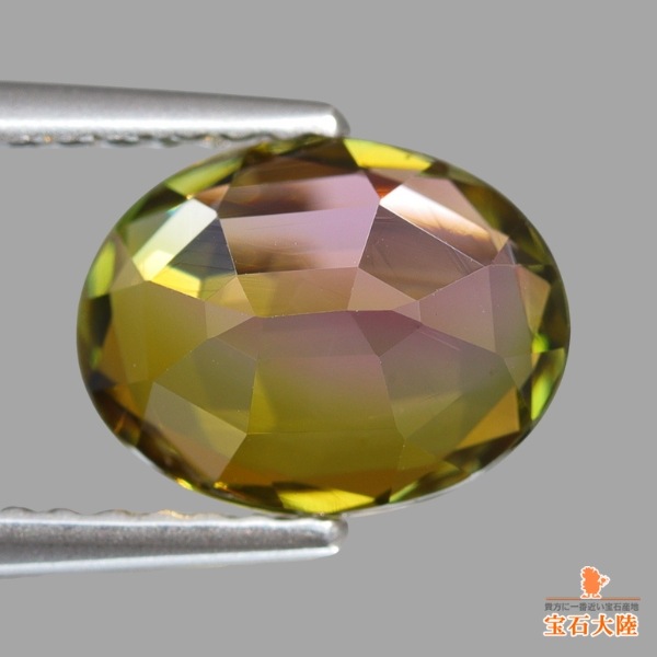 たーちゃん可愛いパーティーカラー★ナイジェリア産トルマリン★オーダー ナイジェリア産バイカラートルマリン 2.70ct パーフェクトカット