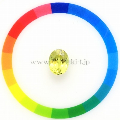 天然クリソベリル 3.74ct 【鮮やかイエロー】 インド