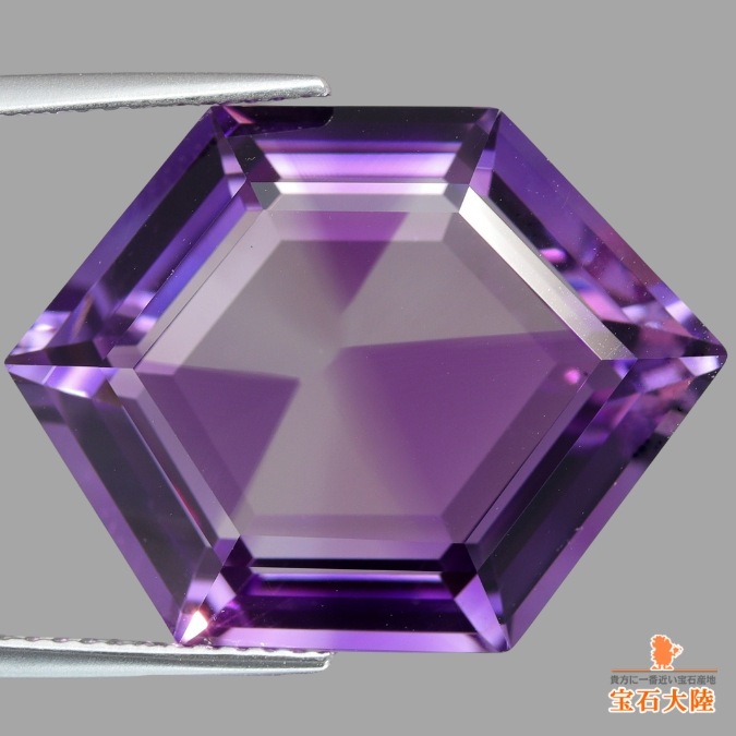 天然アメシスト 19.55ct 【ファンシー】 ミャンマー・モゴック 