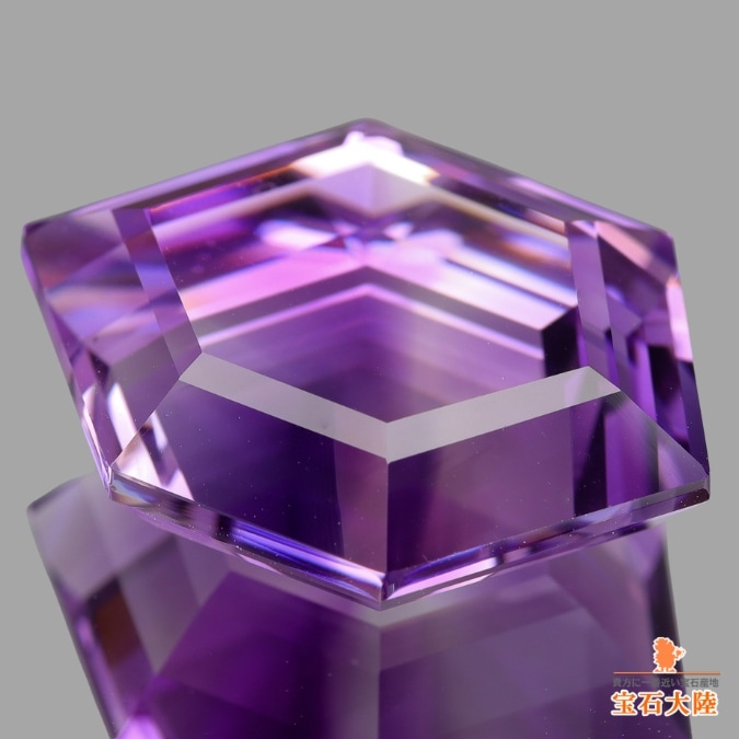 天然アメシスト 19.55ct 【ファンシー】 ミャンマー・モゴック 