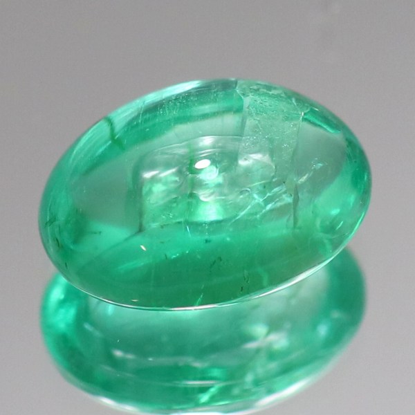 天然エメラルド 1.21ct 【艶々カボション】 ブラジル