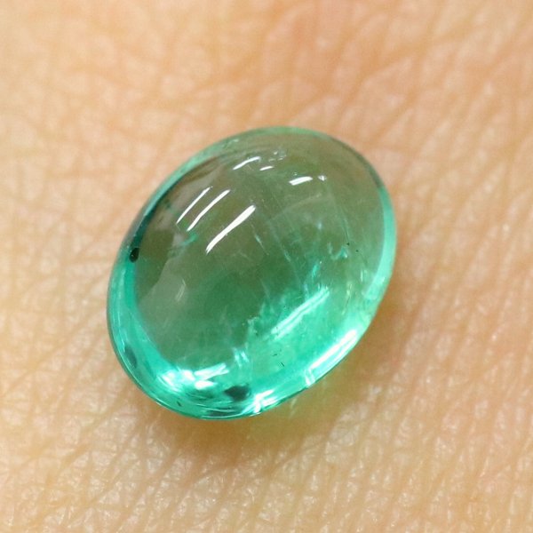 天然エメラルド 1.21ct 【艶々カボション】 ブラジル