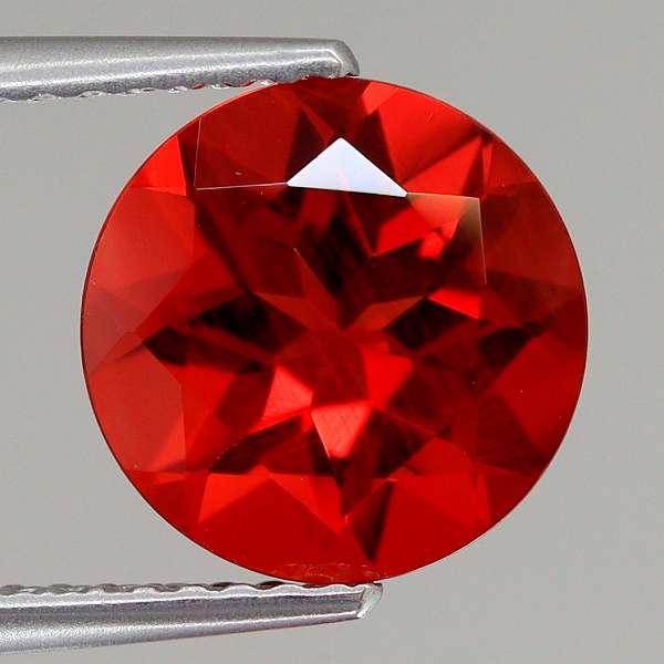 天然アンデシン 2.11ct 【美色レッド】 ラウンドカット