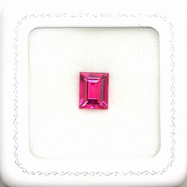 天然トルマリン 4.88ct 【美発色ピンク】  中宝ソ付