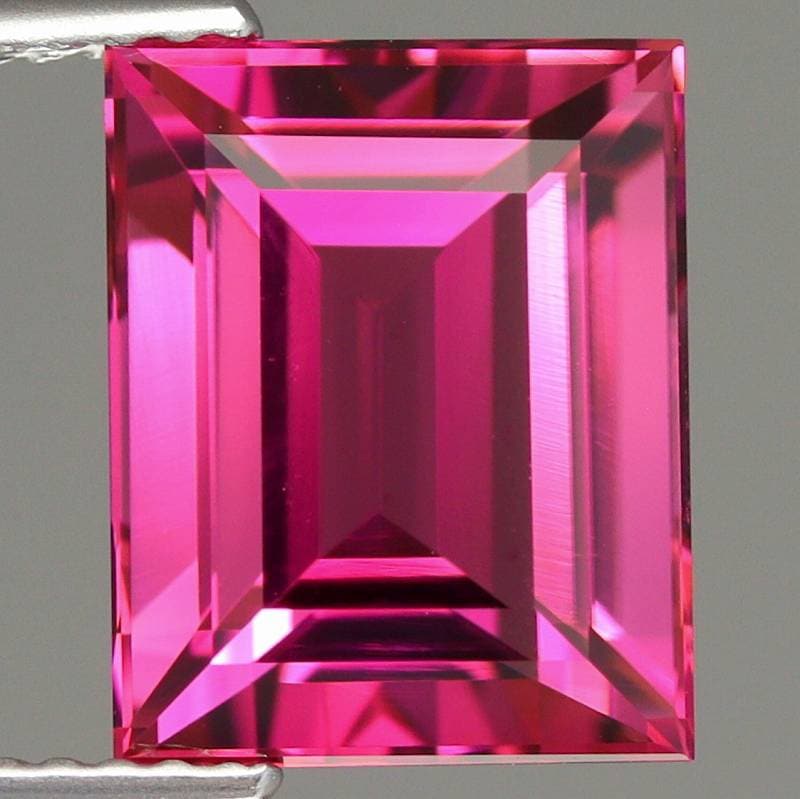 天然トルマリン 4.88ct 【美発色ピンク】  中宝ソ付