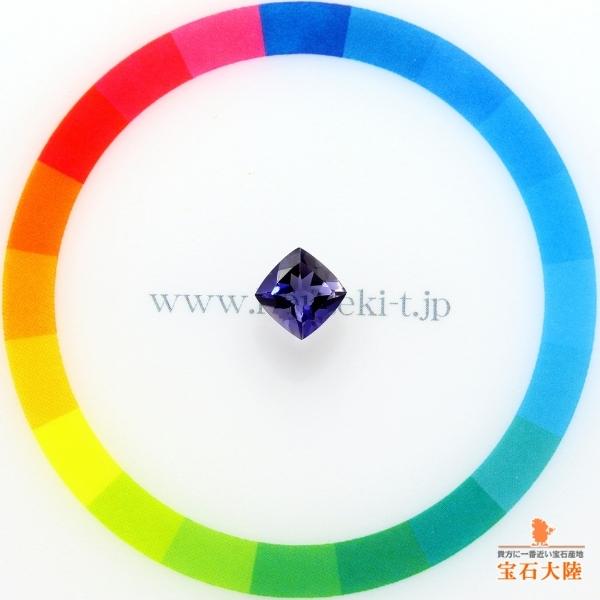 天然アイオライト 0.81ct 【青菫色】 濃厚