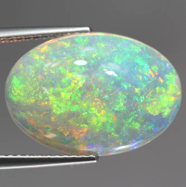 天然ホワイトオパール 5.54ct 【美遊色】 カラフル