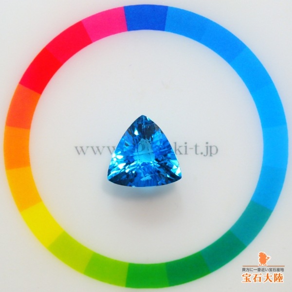 天然トパーズ 6.89ct【鮮やかスイスブルー】ブラジル 