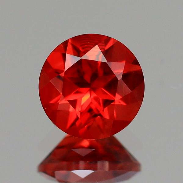 天然アンデシン 0.46ct/2P 【オレンジニッシュレッド】 ペア