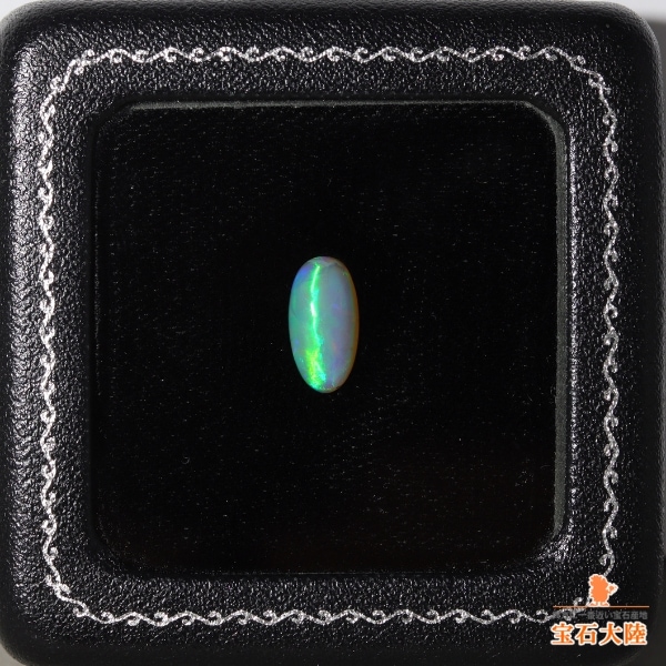 天然オパールキャッツアイ 1.81ct 【エレクトリックライン】 ライトニングリッジ 中宝鑑別