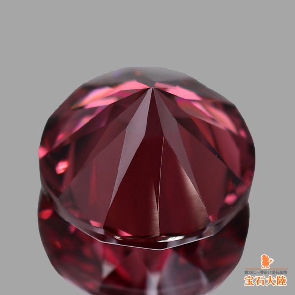 天然ロードライトガーネット 1.71ct 【ワインレッド】コンケーブカット
