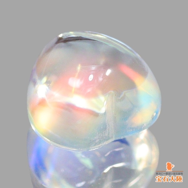 天然アンデシンラブラドライト 1.73ct 【ハートカボション】 レインボー