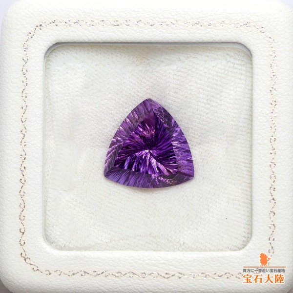 天然アメシスト 13.36ct 【アメリカンカット】 美品 ウルグアイ