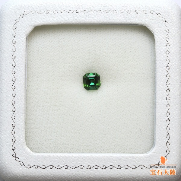 天然トルマリン 0.74ct 【美彩色・アッシャーカット】 ゴルコンダ