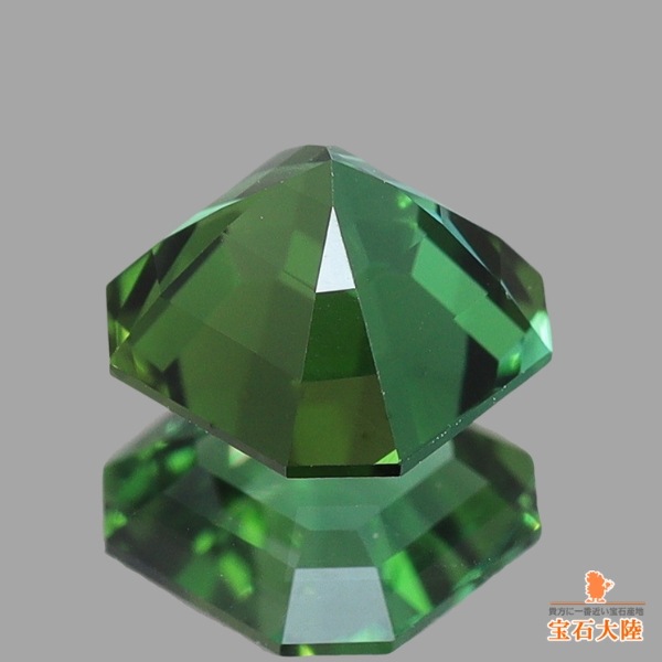 天然トルマリン 0.74ct 【美彩色・アッシャーカット】 ゴルコンダ