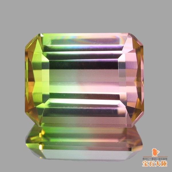 天然バイカラートルマリン 1.68ct 【美発色】ナイジェリア ※オーダー限定