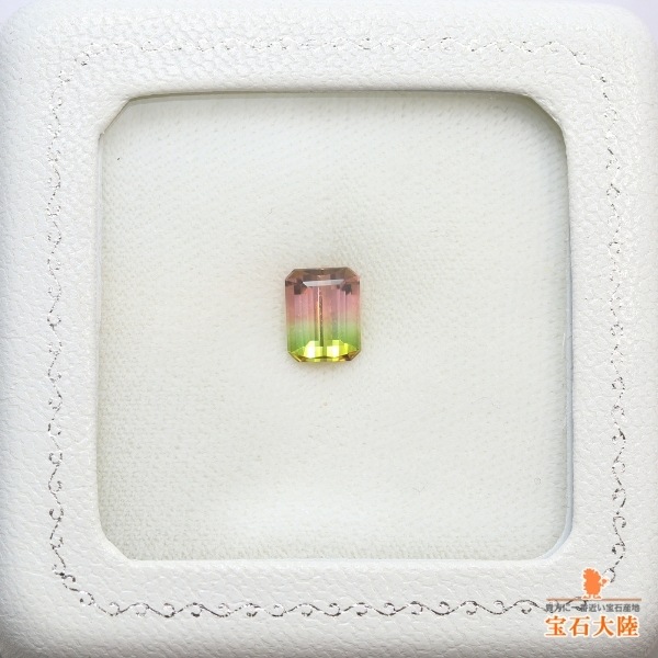 天然バイカラートルマリン 1.68ct 【美発色】ナイジェリア ※オーダー限定