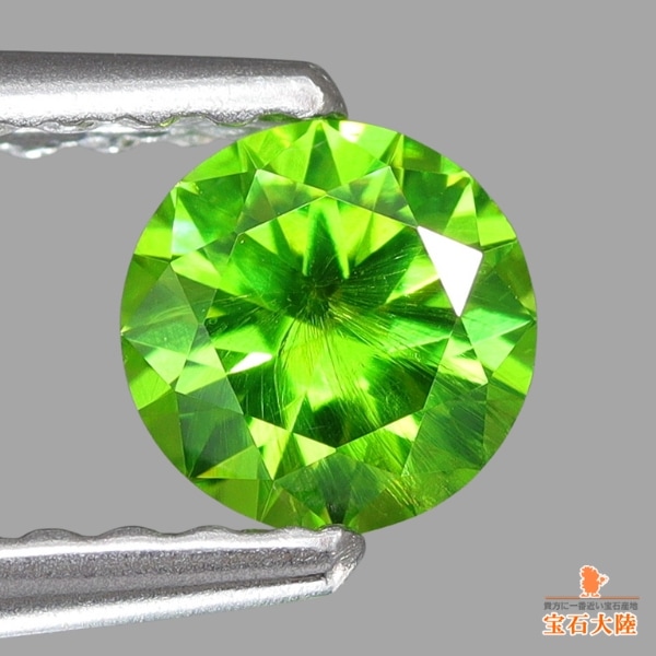 天然デマントイドガーネット 0.39ct 【ホーステールインクルージョン