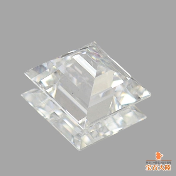 天然ダイヤモンド 0.432ct 【D・VS2】菱形ステップカット