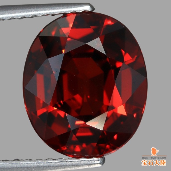 天然スペサルティンガーネット 6.18ct 【煌めくレッドスペサ】 美濃色