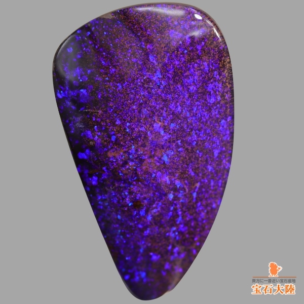天然ボルダーオパール 15.59ct 【ディープパープル】オーストラリア
