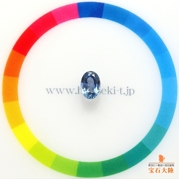 天然サファイア 1.32ct 【グレイッシュブルー】