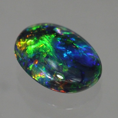 ❤❤チイコ（3点）大粒美品〚オパール 〛✨✨ 1.14ct天然ブラックオパール【ピーコックテイル】黒生地