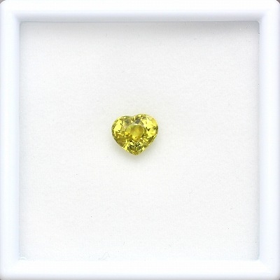 2.22ct天然グロッシュラーガーネット【イエローハート】輝き