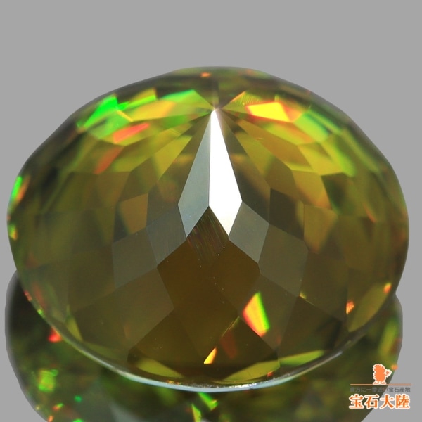 天然スフェーン 6.38ct 【極上レッドファイア】 美品 マダガスカル