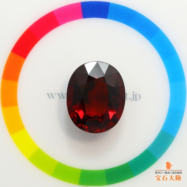 天然スペサルティンガーネット 20.44ct 【煌めくレッドスペサ】 大粒