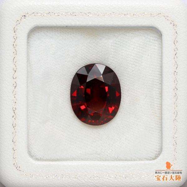 天然スペサルティンガーネット 20.44ct 【煌めくレッドスペサ】 大粒