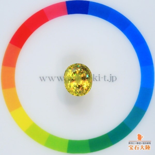 天然スフェーン 4.19ct 【極輝イエロー】 マダガスカル