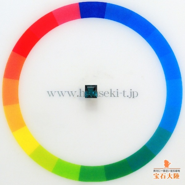 天然アレキサンドライト 0.23ct【激変・ブラジル】高品質 スクエアカット