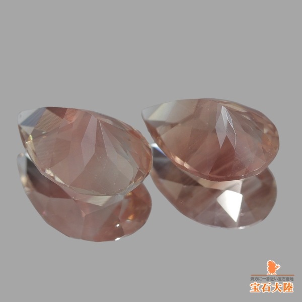 天然オレゴンサンストーン 2.53ct/2P 【ラブラドライト】 ペア