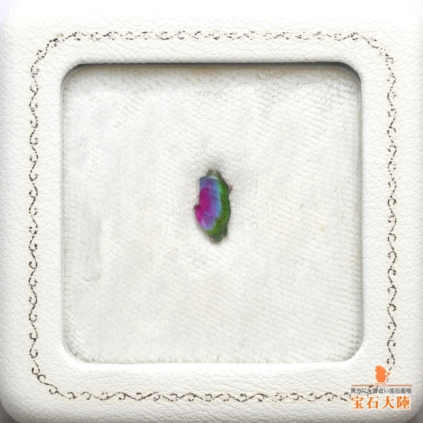 天然トリカラートルマリン 0.65ct 【パライバ】 スライス ブラジル