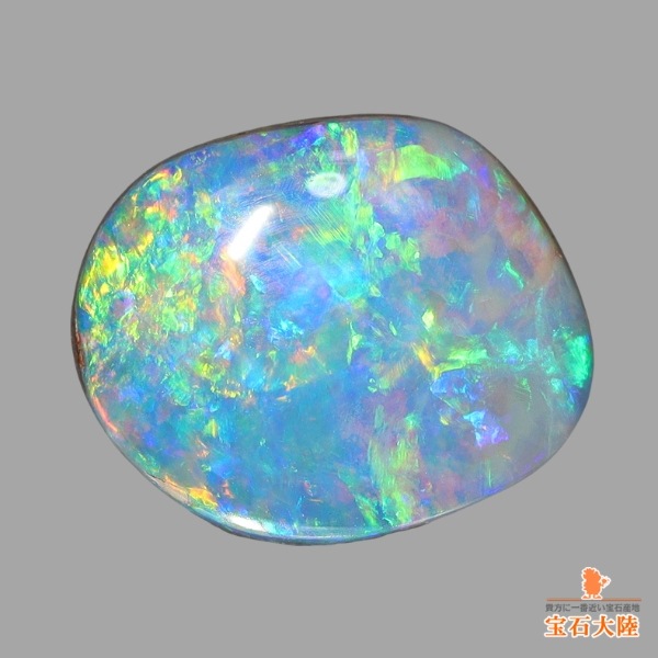 天然ボルダーオパール 2.95ct 【ネオングリーン美遊色