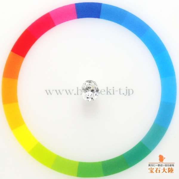天然ダイヤモンド 0.516ct 【D・VS-1】オーバルカット ◇コレマ品　中宝ソ付