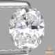 天然ダイヤモンド 0.516ct 【D・VS-1】オーバルカット ◇コレマ品　中宝ソ付
