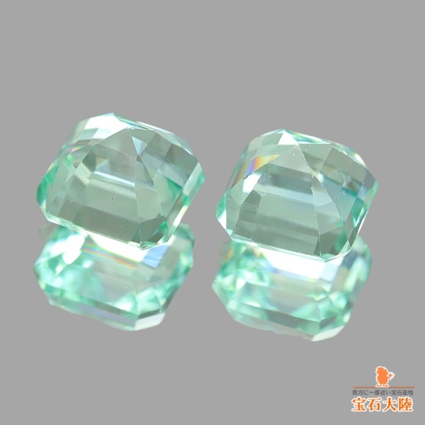 天然エメラルド 0.45ct/2P 【ノンオイル】 ペア