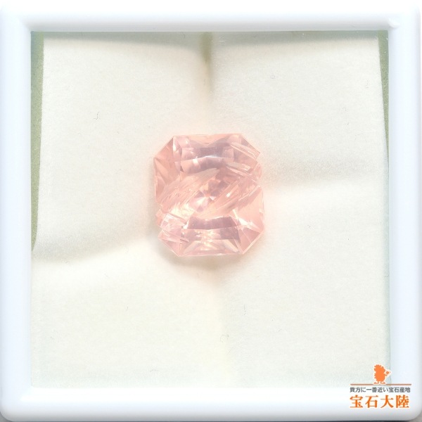 天然ローズクォーツ 10.08ct 【ファンシーカット】 ブラジル