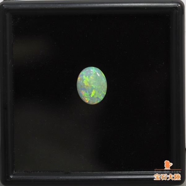天然ホワイトオパール 1.40ct 【グリーン遊色】 クーパーペディ