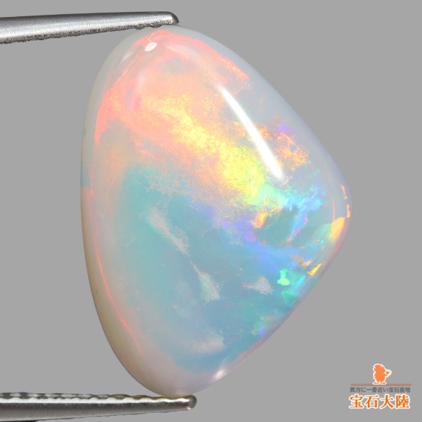 遊色効果　極上　青、黄、緑、紫班模様 ホワイトウォーターオパール 遊色効果 極上 青、黄、緑、紫班模様 ホワイトウォーターオパール 遊色効果