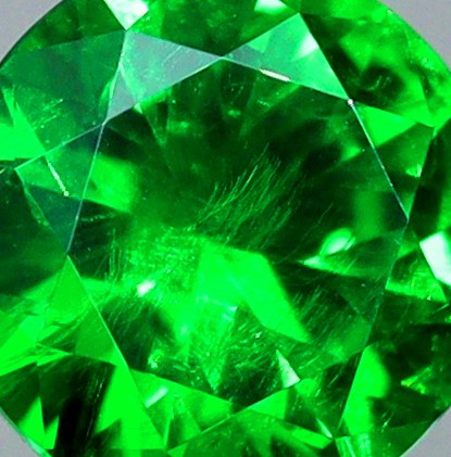 天然デマントイドガーネット 0.22ct 【ホーステールインクルージョン