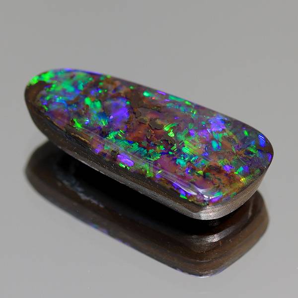 天然ボルダーオパール 2.15ct 【ブルー&グリーン遊色】