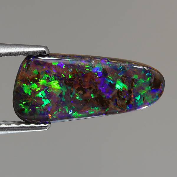 天然ボルダーオパール 2.15ct 【ブルー&グリーン遊色】