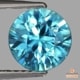 天然ジルコン 2.58ct 【煌めく爽快ブルー】 ラウンド カンボジア