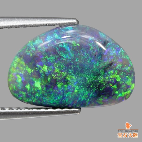 天然ブラックオパール 3.11ct【ブルーグリーン】ライトニングリッジ