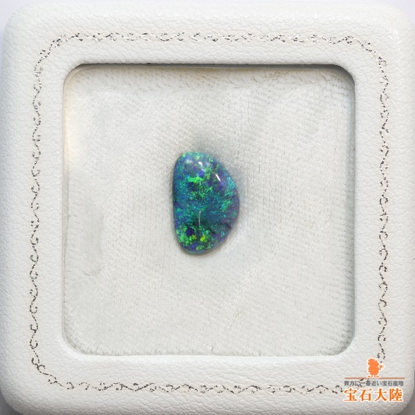 天然ブラックオパール 3.11ct【ブルーグリーン】ライトニングリッジ