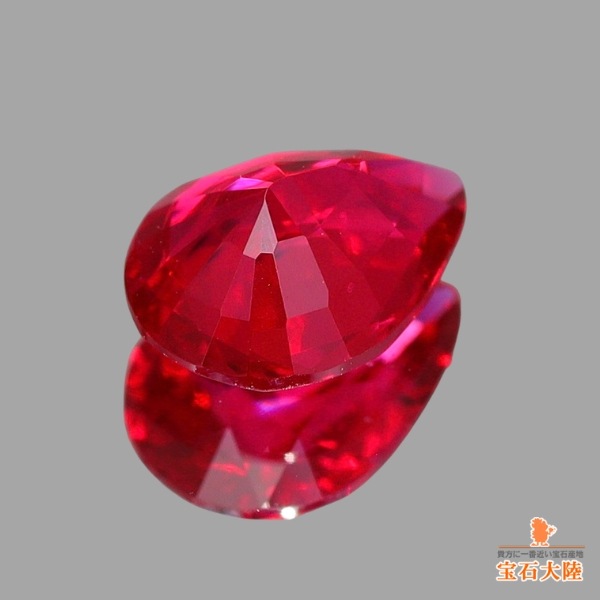 天然スピネル 0.39ct【ビビットレッド】美品 ミャンマー 鑑別付